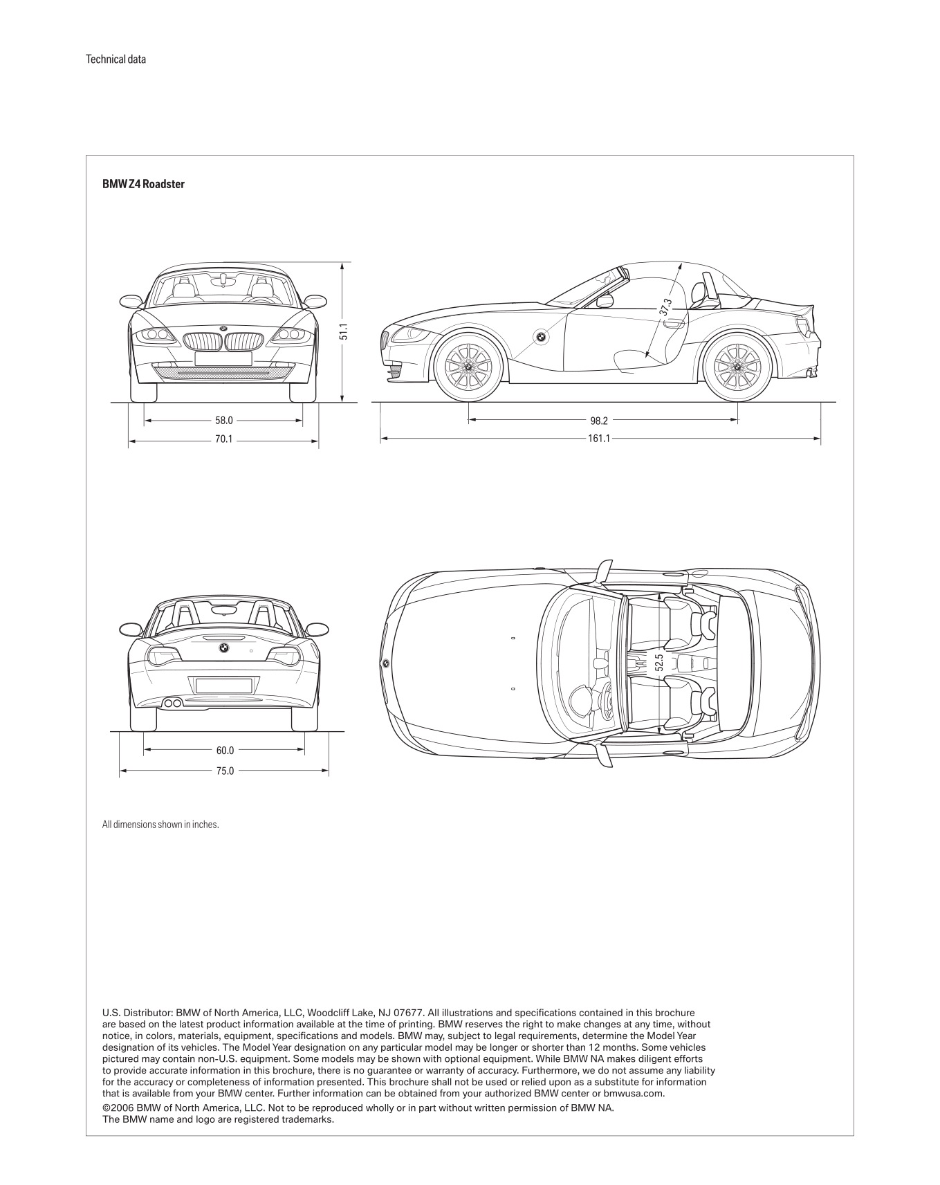 2006 BMW Z4 Brochure Page 8